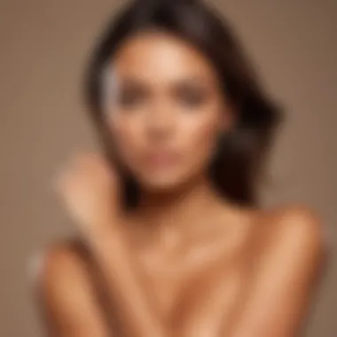 Radiant Tan on Skin An elegant display of a perfectly tanned arm against a light background.