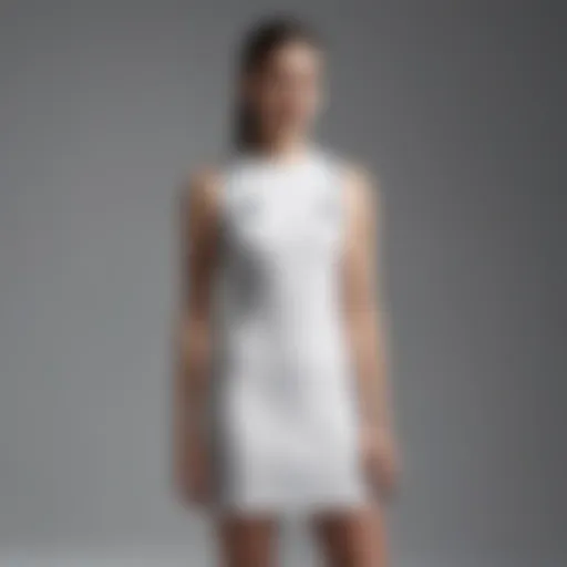 Elegant Adidas mini dress showcased on a minimalist background