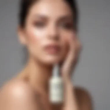 Fashion-Conscious Woman Applying Clinique Body Sloughing Cream