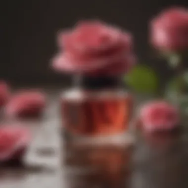 Aromatherapy session with rose oil for mental relaxation