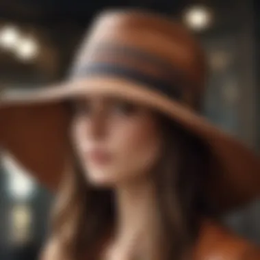 Boho-Inspired Leather Hat Boho-Inspired Leather Hat