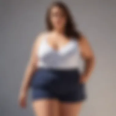 Chic Choices for Warm Weather Comfortable and chic plus-size shorts and top ensemble