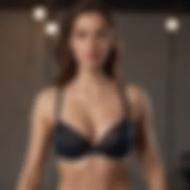 Display of bras designed for various body shapes