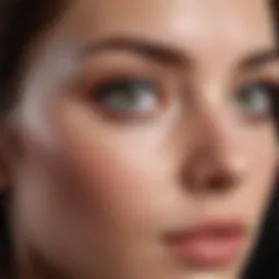 Close-up of eyes showcasing puffiness