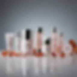 A detailed layout of Korean acne products showcasing unique formulations.