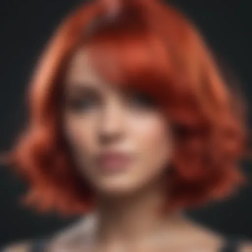 Vibrant hair showcasing color brilliance