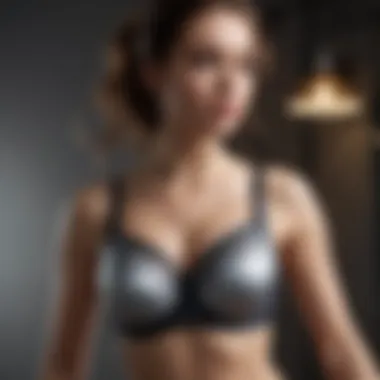 Illustration of innovative bra design features enhancing fit and functionality