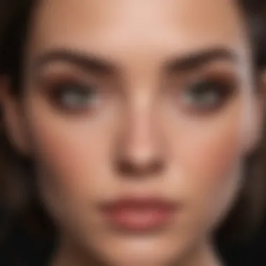 Showcasing Chic and Defined Brows Stylish individual showcasing defined brows