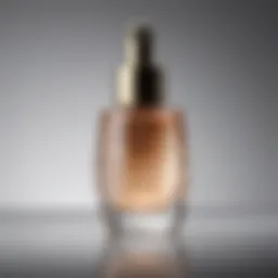 Close-up of Charlotte Serum bottle showcasing intricate design