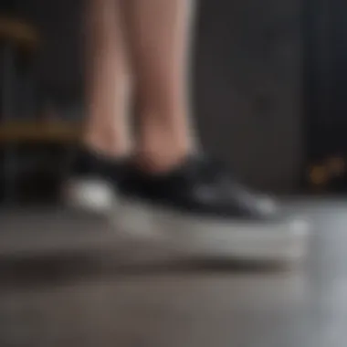 Elegantly Elevate: Black Vans Platform Sneakers Elegantly Elevate: Black Vans Platform Sneakers