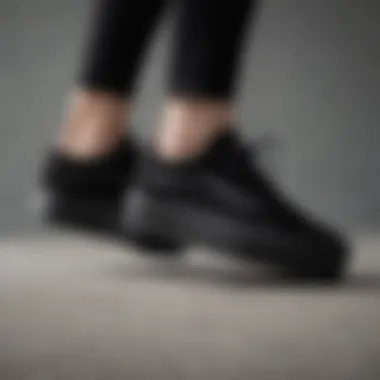 Monochromatic Magic: Vans Platform Sneakers in Black Monochromatic Magic: Vans Platform Sneakers in Black