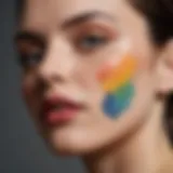 Color wheel illustrating color correction techniques for bruises