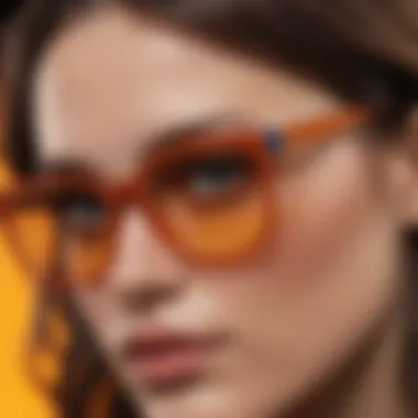 Color Blocking Eyeglass Frames