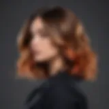 Elegant balayage hair transformation showcasing vibrant colors