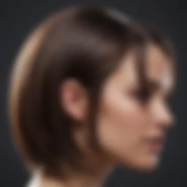 Illustration of sectioning hair for precise application