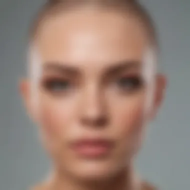 Artistic portrayal of the confidence boost achieved through microblading for a bald head