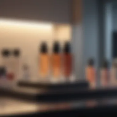 Sophisticated Cosmetic Testing Environment Cosmetic Testing Area with Natural Lighting