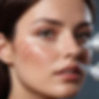 Precision Laser Therapy for Facial Veins Dermatologist performing laser treatment for broken blood vessels on the face