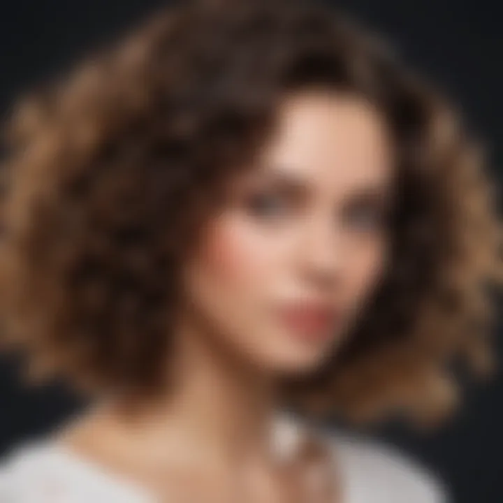 Diverse hair types with different curl patterns demonstrating product application