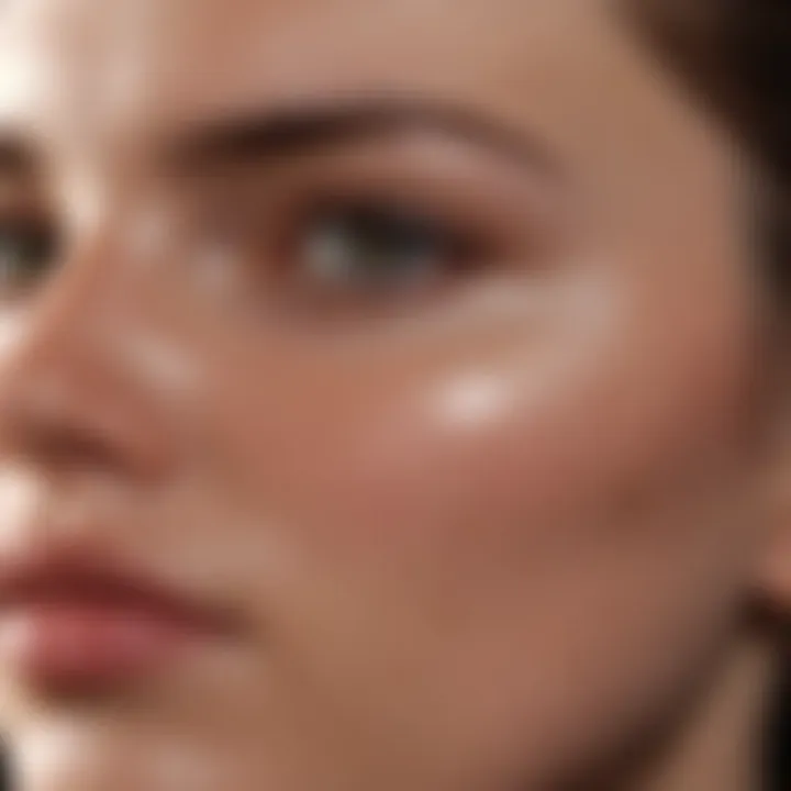 Before and after images demonstrating the effectiveness of a scar cream.