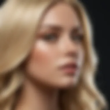 Spectrum of Blonde Shades A spectrum of blonde shades with different undertones