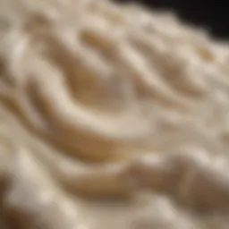 Close-up view of cream texture highlighting active ingredients