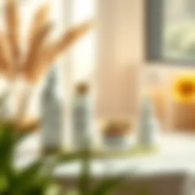 A serene setting illustrating the benefits of using Dr. Hauschka products
