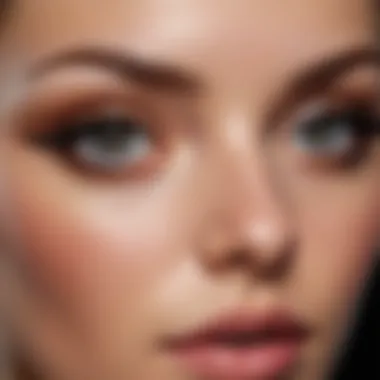 Proper Technique for Eye Makeup Removal Illustration of proper technique for eye makeup removal