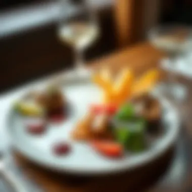 A beautifully arranged low-carb meal plate
