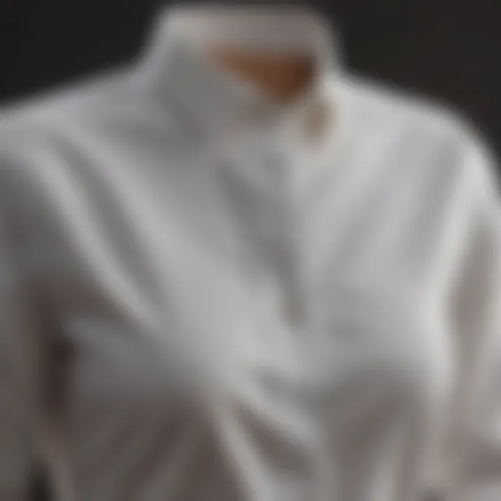 A pristine white shirt after successful stain removal