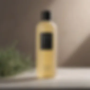 Opulent Packaging of Sulfate-Free Dandruff Shampoo Luxurious Sulfate-Free Shampoo Bottle in Elegant Packaging