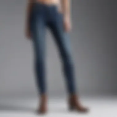 Elegant Petite Jeans Model