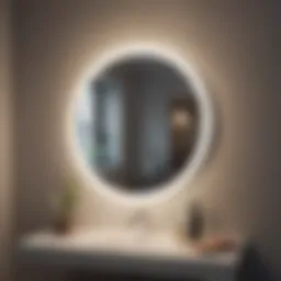 Elegant Wall Mounted Lighted Magnifying Mirror