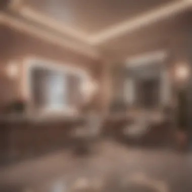 Chic Interior of a Luxury Beauty Salon Elegantly Designed Beauty Salon Interior