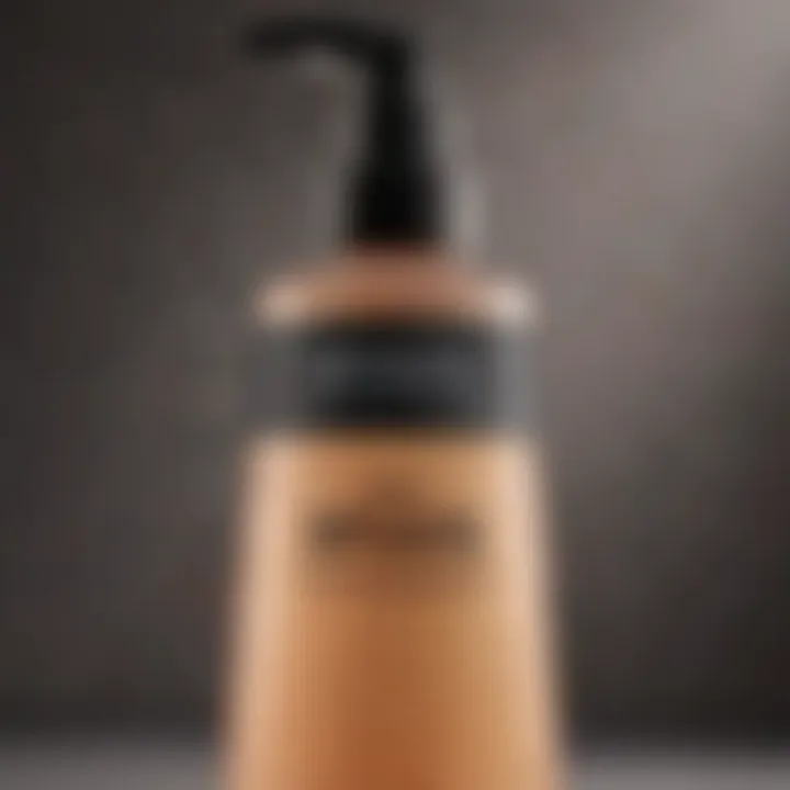 Close-up of a face wash bottle highlighting its ingredients