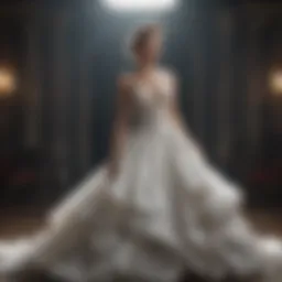 Elegance Personified in Flowing Gown