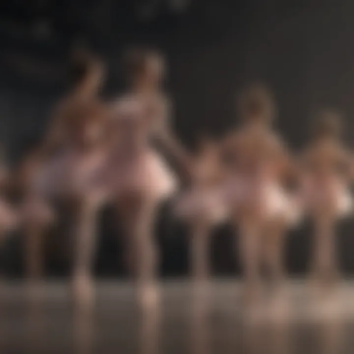 A variety of ballet sizes and styles showcased together.