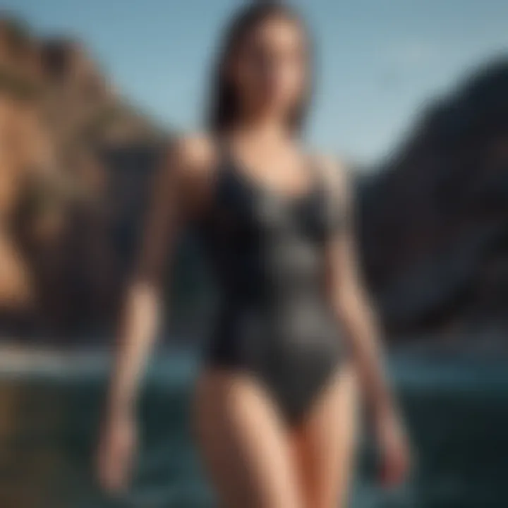 Dynamic swimsuit with innovative compression fabric