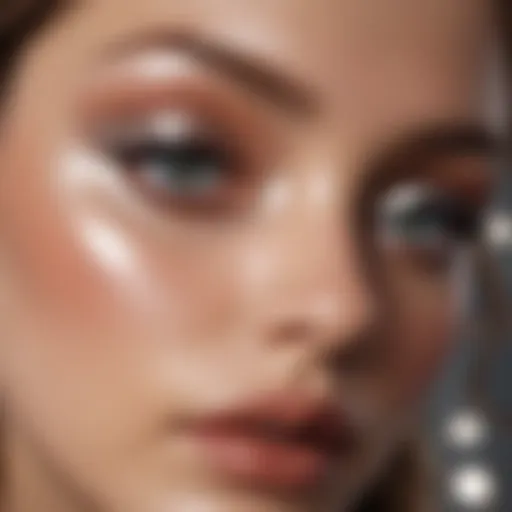 Reflective Silver Eyeshadow in Luxurious Setting