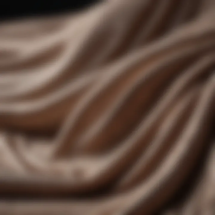 Close-up of luxurious fabric textures