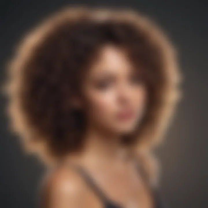 Voluminous layered curls for a dynamic look
