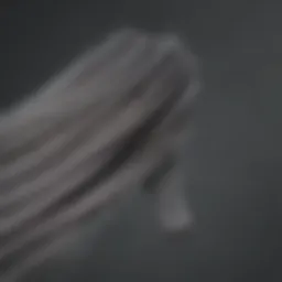 Elegant gray semi-permanent hair color swatch