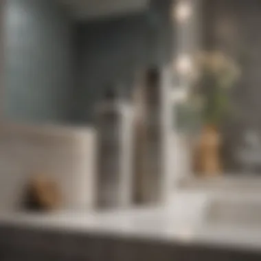 Elegant depiction of Living Proof Advanced Clean Dry Shampoo in a stylish bathroom setting