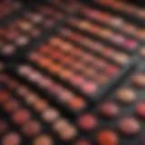 Vibrant color swatches of the Makeup Forever blush and foundation palette showcasing its diverse range.
