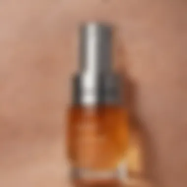 Close-up of the serum's texture on a smooth surface