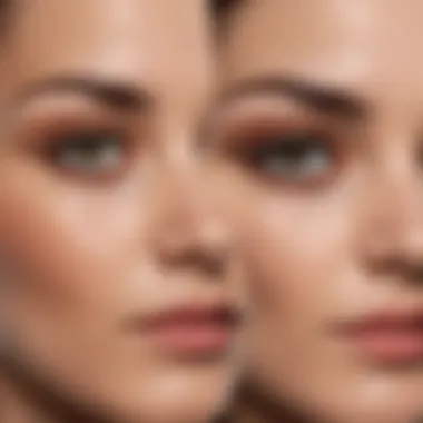 Transformative Effects of Salon Perfect Brow Marker Before and after comparison of brows enhanced with the Salon Perfect Brow Marker