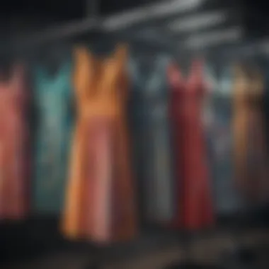 Variety of colorful sundresses on display