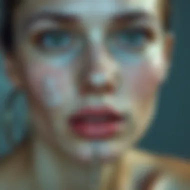 Before and after skin improvement