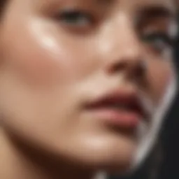 A close-up of a natural CC cream texture