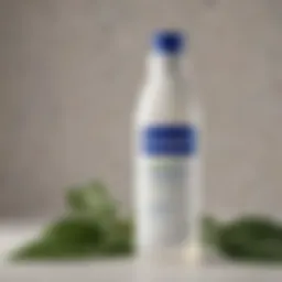 A close-up of Cetaphil cleanser bottle highlighting its key active ingredients.